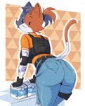 Rating: q
ID: 5545002
Date: 2025-05-02 22:32:55 -0400
Status: active
Score: 99
2025 absurd_res anthro belt big_breasts big_butt bottomwear breasts brown_body brown_fur bulletproof_vest butt butt_focus calico_cat cate_meowdy clothing container denim denim_bottomwear denim_clothing domestic_cat dot_eyes epic_games eyebrows felid feline felis female fingerless_gloves fortnite fur gloves hair handwear hi_res jeans mammal milk_container multicolored_body multicolored_fur pants ponytail side_boob silvermaster simple_eyes smile solo tactical_gear tattoo thick_thighs white_body white_fur wide_hips post #5545002
