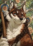 Rating: s
ID: 4840889
Date: 2024-06-09 16:52:50 -0400
Status: active
Score: 90
2024 alsares arrow_(weapon) artist_name black_nose blue_eyes bow_(weapon) braided_hair brown_body brown_fur brown_hair bust_portrait canid canine canis claws countershade_face countershade_fur countershade_neck countershade_torso countershading detailed_background digital_media_(artwork) digital_painting_(artwork) ear_piercing ear_ring eye_spots facial_markings feathers finger_claws fur hair head_markings hi_res holding_bow_(weapon) holding_object holding_ranged_weapon holding_weapon looking_aside mammal markings miles_(miles-wolf) multicolored_body multicolored_ears multicolored_face multicolored_fur nature neck_tuft outside painting_(artwork) piercing plant portrait ranged_weapon ring_piercing smile solo spots spotted_markings target text tree tuft two_tone_body two_tone_chest two_tone_fur weapon white_body white_fur wolf post #4840889