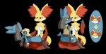 absurd_res after_transformation alpha_channel anthro big_breasts black_body black_fur blue_body blue_fur braixen breasts colored delphox duo female female/female fur gender_transformation generation_4_pokemon generation_6_pokemon hi_res lucario mtf_transformation nintendo on_lap orange_body orange_fur pokemon pokemon_(species) red_body red_eyes red_fur simple_background sitting smile takau92729 tongue tongue_out transformation transparent_background unconscious waking_up yellow_body yellow_fur