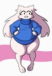 Rating: s
ID: 5368505
Date: 2025-02-12 14:57:01 -0500
Status: active
Score: 12
2025 3_toes 4_fingers anthro barefoot big_ears biped black_eyes blue_clothing blue_sweater blue_topwear bottom_heavy bottomless cave_story cheek_tuft clothed clothing digital_drawing_(artwork) digital_media_(artwork) eyelashes facial_scar facial_tuft feet female female_anthro fingers floppy_ears front_view full-length_portrait fur gushee hand_on_hip hands_on_hips hands_on_own_hips hi_res huge_hips knock-kneed lagomorph long_ears lop_ears mammal mimiga pear-shaped_figure portrait scar shaded simple_background smile soft_shading solo standing sue_sakamoto sweater sweater_only thick_thighs toes topwear topwear_only tuft turtleneck white_background white_body white_ears white_fur white_tuft wide_hipped_anthro wide_hipped_female wide_hips x_scar post #5368505