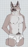 2024 alfred_byrnes anthro arm_hair arm_tuft belly biped black_nose body_hair briefs briefs_only brown_body brown_eyebrows brown_fur brown_nose bulge canid canine checkered checkered_background chest_hair clothed clothing digital_drawing_(artwork) digital_media_(artwork) echo_(series) echo_project elbow_tuft eyebrows eyewear facial_hair fennec_fox fox fur glasses green_eyes grey_hair grey_inner_ear grey_inner_ear_fluff grey_waistband hair hairy_legs hands_behind_back happy_trail hi_res inner_ear_fluff looking_up male male_anthro mammal multicolored_body mustache navel nipples partially_clothed partially_clothed_male pattern_background pink_nipples portrait simple_background slightly_chubby solo standing tan_body tan_fur the_smoke_room three-quarter_portrait tighty_whities topless topless_male true_fox tuft underwear underwear_only unsafescapewolf white_background white_body white_briefs white_clothing white_fur white_underwear