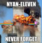 9/11 ambiguous_gender blue_sky building cool_guys_don't_look_at_explosions dark_humor domestic_cat english_text explosion felid feline felis feral fire food food_creature fur grandfathered_content grey_body grey_fur humor hybrid lol_comments mammal meme nyan_cat nyan_cat_(copyright) outside photo_manipulation pop-tarts rainbow rainbow_trail real real_world shitpost sky skyscraper smoke solo text twiglet31 twin_towers what world_trade_center