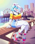 Rating: s
ID: 5640909
Date: 2025-06-14 02:11:42 -0400
Status: active
Score: 12
2025 5_fingers absurd_res amusement_ride anthro artist_name beatrice_(sozokuu) big_breasts bikini bikini_thong black_bikini black_clothing black_swimwear blowing_bubble_gum blue_hair bottomwear bracelet breasts bubble_gum chest_tuft cleavage clothed clothing denim denim_bottomwear denim_clothing denim_shorts detailed_background docks eyebrow_through_hair eyebrows eyelashes female ferris_wheel fingers fully_clothed fur gesture hair hand_gesture hi_res inner_ear_fluff jewelry lagomorph leporid long_ears looking_at_viewer mammal outside pink_eyes rabbit roller_skates shirt short_hair shorts sitting solo sozokuu swimwear tank_top text thick_thighs topwear translucent translucent_hair tuft two-piece_swimsuit v_sign white_body white_fur post #5640909