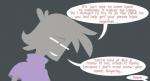 clothed clothing cold comic dialogue english_text eyes_closed grey_head human josh_(machine) male mammal not_furry offscreen_character outside purple_clothing purple_topwear shane_frost smile solo speech_bubble tan_text text topwear white_speech_bubble