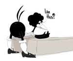 Rating: e
ID: 5082969
Date: 2024-09-29 19:02:20 -0400
Status: active
Score: 19
2021 6:5 afro anthro anus anus_only asking_viewer avian beak bent_over biped bird black_body black_clothing black_eyes black_eyewear black_feathers black_footwear black_glasses black_hair black_shoes black_tail black_text bottomless bottomless_anthro bottomless_female breasts butt cellphone clothed clothing digital_drawing_(artwork) digital_media_(artwork) donna_feathers electronics english_text eyelashes eyeshadow eyewear feathers female female_anthro footwear glasses grey_clothing grey_eyeshadow grey_shirt grey_topwear greyscale hair holding_cellphone holding_object holding_phone holding_smartphone inkblot knee_highs knee_socks legwear looking_at_viewer looking_back looking_back_at_viewer maddeku makeup monobutt monochrome non-mammal_breasts panties panties_down partially_clothed partially_clothed_anthro partially_clothed_female phone pie_cut_eyes portrait presenting presenting_hindquarters question_mark rear_view round_glasses shaded shadow shirt smartphone socks solo tail tail_feathers talking_to_viewer text three-quarter_portrait topwear underwear underwear_down white_beak white_clothing white_footwear white_panties white_socks white_underwear post #5082969