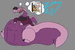 Rating: q
ID: 5610691
Date: 2025-05-31 00:25:41 -0400
Status: pending
Score: 9
anthro ashe_(skullgeist) big_tail butt clothing dragon female hair hat headgear headwear huge_tail jacket monobutt multicolored_hair mythological_creature mythological_scalie mythology object_vore overweight purple_body purple_eyes scalie siatdusk solo tail thought_bubble topwear two_tone_hair vore post #5610691