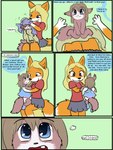 2011 3:4 anthro asking asking_another asking_who babystar biped bottomwear canid canine caption_box carrying_another clean_diaper clothed clothing comic compliment daww describing_another describing_size detailed_background dialogue diaper diaper_under_clothing digital_media_(artwork) dress duo english_text exposed_diaper female fox fully_clothed fur gemma_polson giggling good_girl grey_bottomwear grey_clothing grey_skirt hair hi_res inner_monologue laugh linked_speech_bubble mammal monotone_bottomwear monotone_clothing monotone_shirt monotone_skirt monotone_t-shirt monotone_topwear name_drop name_in_dialogue nude number onomatopoeia praise question questioning_tone red_clothing red_shirt red_t-shirt red_topwear rodent sciurid shirt skirt sound_effects speech_bubble t-shirt talking_to_another text text_box thinking thought_bubble time_period topwear tree_squirrel vocalization wearing_diaper yes-no_question young young_anthro