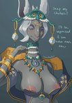 Rating: q
ID: 4973419
Date: 2024-08-08 23:13:17 -0400
Status: active
Score: 305
2024 3_eyes anthro areola blue_eyes blush breasts choker clothing dialogue english_text female grey_body grey_hair hair headdress hi_res jewelry long_neck mammal meme mineru multi_eye necklace nintendo nipple_piercing nipples piercing ring secret_stone simple_background solo succubustail tears_of_the_kingdom text the_legend_of_zelda until_it_snaps zonai post #4973419