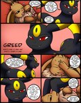 2016 absurd_res anus big_butt black_border black_eyes black_nose border brown_body brown_fur butt canid casual_nudity comic cross-popping_vein dialogue digital_media_(artwork) duo eevee eeveelution english_text eyes_closed facepalm fan_character female feral fur generation_1_pokemon generation_2_pokemon greed_(kuroodod) hi_res kuroodod long_ears lying male mammal nintendo nude on_back open_mouth orange_sclera oversexed_eeveelutions paws pokemon pokemon_(species) sam_(kuroodod) smile speech_bubble teeth text tongue umbreon white_body white_fur yellow_body yellow_fur