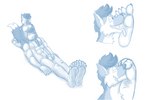 2023 3:2 5_toes anthro balls blue_and_white bodily_fluids cale_(alonelywolf44) canid canine canis chest_tuft claws countershade_fur countershade_neck countershading curling_toes drooling duo erection eyes_closed feet foot_fetish foot_focus foot_lick foot_play fur genitals greeb_(artist) hair humanoid_genitalia humanoid_hands humanoid_penis jack_russoff kneeling licking lying male male/male mammal marvel monochrome mythological_canine mythological_creature mythology nude on_back penis pointy_ears prick_ears saliva savior short_hair smile smiling_at_another smiling_at_partner snout soles toe_claws toes tongue tongue_out tuft unconscious werecanid werecanine werecreature werewolf werewolf_by_night wolf wrinkled_feet wrinkles