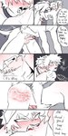 1:2 absurd_res animal_humanoid bdsm bite blood bodily_fluids canid canid_humanoid canine canine_humanoid collar comic cum dialogue dog_humanoid doggystyle duo english_text fangs from_behind_position genital_fluids genitals good_boy hi_res human humanoid internal izuku_midoriya katsuki_bakugou knot knotted_penis knotting licking male male/male mammal mammal_humanoid my_hero_academia neck_bite neck_lick penis petplay pretty_werewolf roleplay sex spot_color tail tail_motion tailwag teeth text tongue