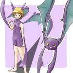 1:1 2009 alternate_species animal_humanoid bat breasts clothed clothing cosplay costume crobat dress duo female feral generation_2_pokemon hair humanoid humanoidized long_hair low_res mammal nintendo nipple_outline pokemon pokemon_(species) pokemon_costume pokemon_humanoid pokemorph ranphafranboise