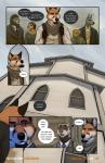 2018 anthro canid canine canis church clothed clothing comic dialogue domestic_dog domestic_ferret douglas_kim english_text facial_hair felid female fox gavin_(kimmykun) group hi_res lion male mammal mustelid musteline necktie orange_eyes pantherine scarf speech_bubble suit text true_musteline weasel