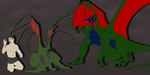 2:1 anthro claws crouching dragon eyes_closed hi_res human lilythekitsune male mammal membrane_(anatomy) membranous_wings muscular mythological_creature mythological_scalie mythology scalie solo tail transformation wings