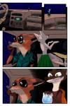 2017 akiric anthro arm_support backpack bag canid canine car clothed clothing comic disney driving drugs english_text eyewear fennec_fox finnick_(zootopia) flashback fox group holding_object hula_doll inside_car leaning_on_elbow male mammal mustelid musteline nick_wilde red_fox sitting sunglasses text true_fox true_musteline vehicle weasel zootopia