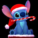 1:1 3d_(artwork) 3d_modeling 3d_print 4_fingers 4_toes alien anthro artist_name big_ears big_nose black_background black_eyes blue_body blue_nose blue_pawpads candy candy_cane chest_tuft christmas christmas_clothing christmas_headwear clothing dessert digital_media_(artwork) disney ears_up experiment_(lilo_and_stitch) feet fingers food food_in_mouth hat headgear headwear hi_res holidays lilo_and_stitch male notched_ear pawpads santa_hat sillytoys simple_background sitting smile snow solo stitch_(lilo_and_stitch) toes tuft watermark