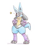 Rating: s
ID: 5553569
Date: 2025-05-06 17:36:49 -0400
Status: active
Score: 18
ambiguous_gender ankle_socks anthro armwear black_body black_fur blue_body blue_fur canid canine chest_spike clothed clothing cute_fangs elbow_gloves fangs featureless_crotch footwear fur generation_4_pokemon gloves hands_on_hips handwear hi_res looking_at_viewer lucario mammal monado_art nintendo one_eye_closed open_mouth partially_clothed pokemon pokemon_(species) red_eyes shadow simple_background socks solo spikes spikes_(anatomy) standing star tan_body tan_fur teeth thick_thighs white_background wink post #5553569