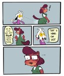 Rating: q
ID: 5591901
Date: 2025-05-22 23:53:25 -0400
Status: active
Score: 17
2025 anthro aroused beaver blush bovid brown_body brown_fur cannella_(twistedfurby) caprine clothing comic dialogue ellipsis english_text erect_nipples eyewear facial_piercing female fur furby_(twistedfurby) glasses goat hi_res male mammal meme nipple_outline nipples nose_piercing nose_ring overalls piercing ring_piercing rodent stare staring_at_ass text that's_kind_of_hot twistedfurby post #5591901