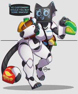 Rating: s
ID: 3892793
Date: 2023-02-24 13:21:20 -0500
Status: active
Score: 234
2023 4_fingers 4_toes :3 absurd_res anthro anthrofied armor artist_logo artist_name auveiss bellabot blue_eyes blue_eyeshadow blue_nose boob_armor breastplate breasts carrefour cel_shading chips_(food) codpiece cuisse dialogue digital_media_(artwork) digitigrade domestic_cat english_text eyelashes eyeshadow feet felid feline felis female fingers food full-length_portrait grey_background handpaw hi_res holding_food holding_object junk_food kerfus leaning leaning_forward logo looking_at_viewer machine makeup mammal on_one_leg open_:3 paws poleyn portrait potato_chips prehensile_tail pudu_robotics robot sabatons schynbalds screen screen_face segmented_arms segmented_tail shaded shoulder_bag shoulder_guards simple_background snack snacks soda_bottle solo speech_bubble standing tail talking_to_viewer text toes vambrace whiskers white_armor post #3892793