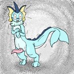 1:1 anthro bent_arm blush eeveelution embarrassed generation_1_pokemon genitals gradient_background hiddenbird male nintendo penis percy_(hiddenbird) pokemon pokemon_(species) scared scared_expression shaking shocked simple_background solo standing surprised_expression tail tapering_penis vaporeon