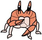 2017 ambiguous_gender arthropod beady_eyes black_eyes bugdex claws countershade_torso countershading crab crustacean decapoda digital_drawing_(artwork) digital_media_(artwork) exoskeleton eyestalks featureless_feet feet feral front_view full-length_portrait generation_1_pokemon krabby low_res malacostracan marine multicolored_body multicolored_exoskeleton nintendo orange_body orange_exoskeleton pincers pokemon pokemon_(species) portrait quadruped realistic ricky_hoffman simple_background solo tan_body tan_countershading tan_exoskeleton toony two_tone_body two_tone_exoskeleton vertical_bar_eyes white_background