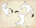 2010 ambiguous_gender conditional_dnp dancing feral group mammal moodyferret mustelid musteline playing quadruped stoat tail true_musteline weasel weasel_war_dance