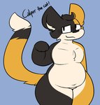 Rating: s
ID: 5576999
Date: 2025-05-16 16:19:47 -0400
Status: active
Score: 3
anthro belly big_belly big_ears blush blush_lines calico_cat caliper_(verdantphysician) conditional_dnp domestic_cat felid feline felis love_handles male mammal overweight paw_pose pose raised_tail reference_image solo square_eyes tail thick_thighs verdantphysician post #5576999