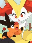 Rating: s
ID: 5421197
Date: 2025-03-08 22:17:48 -0500
Status: active
Score: 29
3:4 ambiguous_gender anthro black_eyes braixen canid canine duo feral fur generation_5_pokemon generation_6_pokemon hi_res mammal nintendo pokemon pokemon_(species) pokemon_legends_z-a red_eyes suine tepig yellow_body yellow_fur zilikslider post #5421197