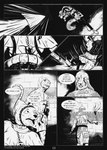 Rating: s
ID: 5653914
Date: 2025-06-19 16:52:04 -0400
Status: pending
Score: 3
2025 6_panel_comic ambiguous_gender anthro armor arrow_(weapon) biped black_eyes black_nose black_text canid canine clothed clothing comic covering covering_eyes covering_face dialogue domestic_cat ellipsis english_text eyebrows felid feline felis floor fur group gulonine headgear helmet hi_res holding_object holding_torch hood leprzil looking_at_another mammal marten medieval monochrome motion_lines murid murine mustelid musteline open_mouth oriental_shorthair page_number question_mark ranged_weapon rat rodent speech_bubble standing tail tail_around_waist talking_to_another teeth text tongue torch warrior weapon whiskers white_sclera post #5653914