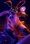 3d_(artwork) absurd_res anthro balls big_penis bodily_fluids cum cum_drip cum_on_penis digital_media_(artwork) dripping erection five_nights_at_freddy's genital_fluids genitals glowing glowing_cum glowing_eyes glowing_tongue hi_res huge_penis into_the_pit lagomorph leporid long_tongue male mammal pawpads paws penis rabbit saliva scottgames solo spring_bonnie_(fnaf) tongue tongue_out unusual_bodily_fluids unusual_cum unusual_genital_fluids vincead