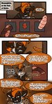 1:2 2022 anthro biped collar comic detailed_background dialogue dildo english_text fur hair havoc_(tatsuchan18) hi_res hyena male mammal open_mouth profanity sex_toy sitting solo speech_bubble standing tatsuchan18 text