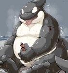 Rating: e
ID: 2672433
Date: 2021-03-28 09:38:29 -0400
Status: active
Score: 15
2021 anthro avoid_posting black_body bodily_fluids cetacean dolphin genitals hi_res kemono male mammal marine masturbation oceanic_dolphin orca overweight overweight_anthro overweight_male penis sitting solo sweat tongue tongue_out toothed_whale wanisuke white_body post #2672433