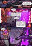 absurd_res anthro bear comic english_text explosion female hi_res in_our_shadow kangaroo kitfox-crimson lady_brushfire_(kitfox-crimson) machine macropod male mammal marsupial mecha outside storm_(kitfox-crimson) text