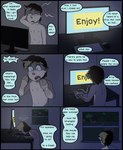 Rating: q
ID: 5614216
Date: 2025-06-01 14:19:08 -0400
Status: active
Score: 20
2020 absurd_res angry biped black_border black_hair border clock colored comic computer_keyboard computer_mouse deer dialogue ear_growth english_text feral frankenjade front_view fur fur_growth growth hair hi_res hooves human human_to_feral inside looking_at_hands looking_outside male male_human mammal mid_transformation night nipples nude nude_male open_mouth plant quadruped rear_view shaded side_view solo species_transformation speech_bubble standing text transformation tree watch post #5614216