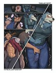 abs absurd_res anthro antlers backseat beastars bedroom_eyes blush blush_lines bodily_fluids bottomwear brown_body bulge canid canine canis car cervine clothed clothing clothing_lift comic deer denim denim_bottomwear denim_clothing detailed_bulge digital_media_(artwork) down_the_leg_bulge duo english_text erection erection_under_clothing food fur genital_outline genitals gesture grey_body grey_eyes half-closed_eyes hi_res horn hot_dog inside inside_car jacket jeans legoshi_(beastars) louis_(beastars) male male/male mammal motion_lines muscular muscular_male narrowed_eyes nervous open_mouth orange_body orange_eyes pants pecs penis_outline public raised_clothing raised_shirt raised_topwear red_clothing red_deer red_sweater red_topwear seductive shirt shirt_lift shush smile sound_effects startled suggestive suggestive_gesture surprised surprised_face sweat sweatdrop sweater text thendyart topwear url vehicle white_body white_fur wolf