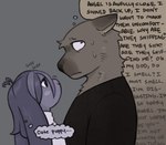 Rating: s
ID: 5570672
Date: 2025-05-13 22:52:06 -0400
Status: active
Score: 16
ambiguous_gender angel_martinez anthro bodily_fluids canid canine canis clinical_trial clothing domestic_dog duo english_text floppy_ears frown fur hair inner_monologue lagomorph lee_smith leporid male mammal nonbinary_(lore) pybiting rabbit shirt snout sweat text thinking thought_bubble topwear post #5570672
