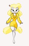 2023 3_toes animaniacs anthro barefoot big_breasts big_butt biped blonde_hair breasts butt closed_smile clothed clothed_anthro clothed_female clothing eyebrows eyelashes feet female fingers full-length_portrait fully_clothed fully_clothed_anthro fully_clothed_female fur hair hi_res jumping long_hair looking_at_viewer mammal minerva_mink mink mouth_closed mustelid musteline pink_nose portrait simple_background smile smiling_at_viewer solo stanmort sweater tail thick_thighs tippy_toes toes toony topwear true_musteline warner_brothers white_background white_body wide_hips yellow_clothing yellow_sweater yellow_tail yellow_topwear