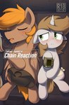 2022 blush calamity_(fallout_equestria) comic cover covering covering_crotch duo equid equine fallout fallout_equestria fan_character female feral hasbro hi_res horn horse littlepip male mammal microsoft my_little_pony mythological_creature mythological_equine mythology pegasus pip-boy pony shinodage sleeping unicorn velvet_remedy wings wrist_computer