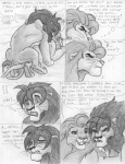 2008 arthos comic dialogue digitigrade duo english_text felid feral feral_on_feral greyscale kunei leovictor lion male male/male mammal monochrome pantherine quadruped sex shaded tail tail_tuft text tuft