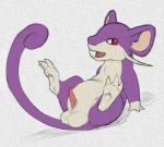 animal_genitalia balls balls_on_tail big_balls claws erection feral fur generation_1_pokemon genitals graphite_(artwork) looking_up lying male mammal nintendo on_back open_mouth penis pokemon pokemon_(species) presenting presenting_penis purple_body purple_fur python13rp rattata red_eyes rodent simple_background sketch small_penis smile solo spread_legs spreading tail tapering_penis teeth traditional_media_(artwork) white_background white_balls yaroul