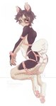 Rating: q
ID: 5578179
Date: 2025-05-17 03:06:14 -0400
Status: active
Score: 51
2024 anthro black_body blush bodily_fluids bound butt cuff_(restraint) femboy hair handcuffs hi_res lagomorph leporid looking_at_viewer looking_back male mammal metal_cuffs nude pawpads rabbit rear_view restraints slim solo white_body yamorio post #5578179