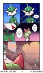 absurd_res cave comic dialogue duo english_text female gallade generation_3_pokemon generation_4_pokemon good_girl hi_res humanoid kirlia looking_away male nintendo noble_(sketchygarden) not_furry pokemon pokemon_(species) scared serenity_(sketchygarden) sketchygarden sky smile text thin_thighs walking_away wide_hips