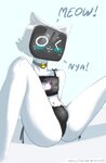 Rating: q
ID: 3636963
Date: 2022-10-19 12:49:30 -0400
Status: active
Score: 93
2022 android anthro anthrofied artist_name bell bell_collar bellabot black_clothing black_lingerie black_underwear blush bulge cat_lingerie choker clothed clothing collar crossdressing domestic_cat felid feline felis femboy hi_res jewelry lingerie machine male mammal necklace pudu_robotics rakonmf robot screen screen_face simple_background sitting sitting_on_ground solo spread_legs spreading tailless text underwear underwear_only white_background white_body post #3636963