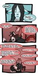 1:2 2016 anthro biped canid collar comic detailed_background dialogue duo english_text female fenrir_(tatsuchan18) fur hair hi_res male mammal mink_(tatsuchan18) open_mouth sitting speech_bubble tatsuchan18 text