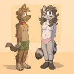 Rating: e
ID: 5565461
Date: 2025-05-11 20:14:06 -0400
Status: active
Score: 59
1:1 anthro bandage boxer_briefs breasts bulge canid canine claws clothed clothing collar duo erection female fuzzy green_clothing green_underwear hair hi_res looking_at_another male male/female mammal matt_riskely navel nipples panties pink_clothing pink_underwear procyonid raccoon riley_(tinydeerguy) shy standing tenting tinydeerguy topless underwear underwear_only post #5565461