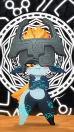 9:16 animated ankha_zone armor blancmange_(band) blush breasts covering covering_breasts crossed_arms dancing fangs featureless_crotch female fuwuart headgear helmet hi_res hip_sway humanoid imp looking_at_viewer meme midna mostly_nude music navel nintendo not_furry one_eye_obstructed red_eyes shaking_hips short_playtime short_stack smug solo sound synced_to_music teeth the_legend_of_zelda thick_thighs twili twilight_princess webm wide_hips yellow_sclera