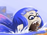 animal_humanoid blue_eyes blue_hair cephalopod cephalopod_humanoid coleoid decapodiform digital_media_(artwork) fangs female female_pred hair humanoid imminent_vore inkling inkling_boy inkling_girl macro male male_prey marine marine_humanoid micro mollusk mollusk_humanoid nintendo open_mouth oral_vore orange_hair pseudo_hair size_difference somiad splatoon squid squid_humanoid teeth tentacle_hair tentacles vore