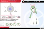 absurd_res after_transformation angry anthro bow_ribbon colored emoji english_text female gardevoir generation_3_pokemon green_body green_hair hair happy hi_res mentalcrash nintendo pokeball pokemon pokemon_(species) quick_ball red_eyes sad solo spikes spikes_(anatomy) stats surprised_expression text thought_bubble white_body