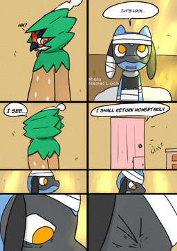 Rating: s
ID: 5641206
Date: 2025-06-14 08:25:29 -0400
Status: active
Score: 7
2025 8_panel_comic ambiguous_gender anthro bandage beak bed biped black_text comic decidueye dialogue door door_handle doorknob duo ellipsis english_text eyes_closed furniture generation_4_pokemon generation_7_pokemon hi_res light name_drop nintendo on_bed open_mouth orange_eyes pillow pokemon pokemon_(species) pokemon_mystery_dungeon pupils question_mark red_pupils riolu sawlamander sitting sitting_on_bed sound_effects speech_bubble spike_chunsoft standing sunlight talking_to_another text white_sclera white_text yellow_eyes post #5641206