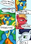 absurd_res after_sex animal_genitalia animal_penis big_macintosh_(mlp) bodily_fluids camel_toe clothing comic cum cyrillic_text dialogue earth_pony ejaculation equid equine equine_genitalia equine_penis female friendship_is_magic genital_fluids genitals group hasbro hi_res horse jbond lying male male_focus mammal my_little_pony mythological_creature mythological_equine mythology nude on_back open_mouth pegasus penis pony russian_text smile smirk soarin_(mlp) speech_bubble spitfire_(mlp) text translated trio undressing uniform wings wonderbolts_(mlp) wonderbolts_uniform